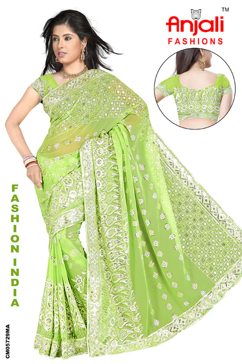 Ladies Bridal Suits Manufacturer Gujarat India - Silk, 5.5 Meters, Light Green, Hand-Stitched Embroidery | Elegant Design, Customizable, Perfect Fit, Durable Fabric, Handcrafted