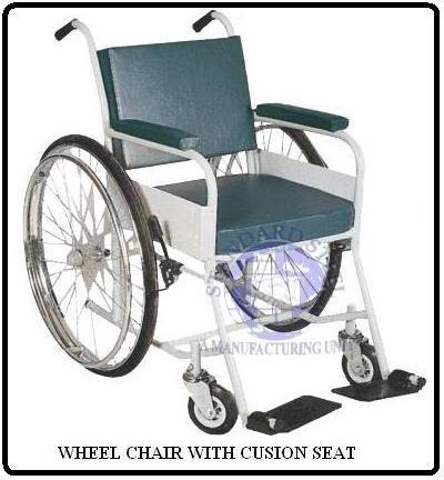 Steel Patient Cushion Seat Wheelchair