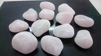 light rose quartz premium quartz round machine polished pebbles