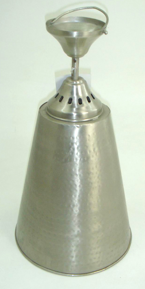 Lamp Shade - Iron, 25.5x25.5x37 cm, Pewter Finish - Durable Material, Elegant Design, Easy Installation, Versatile Style