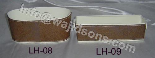 Metal Items With Leather