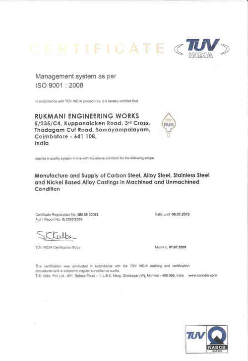 ISO 9001-2008 Certificate