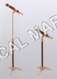 Brass Wooden Telescope With Stand
