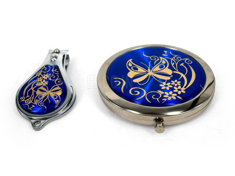 Compact Mirror With Nail Cutter & Bottle Opener