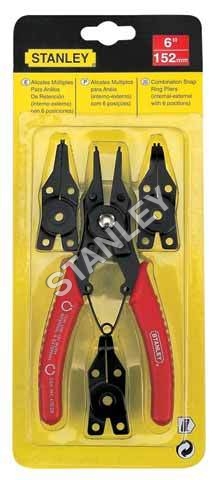 Combination snap ring pliers