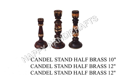 Wooden decorative candle stand