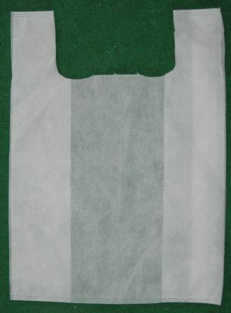 Non Woven U cut white Bags