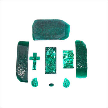 Hydro Thermal Emerald Rough & Cut Stones