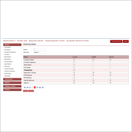 Role Master Software