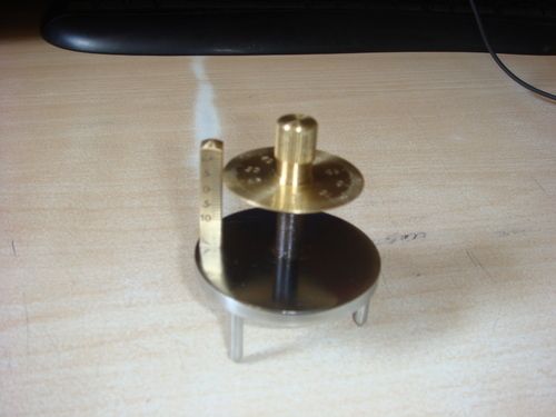 Silver And Black Laboratory Spherometer