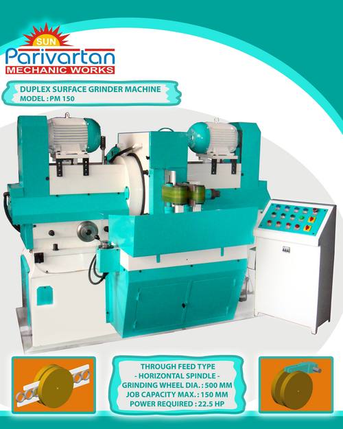 Duplex Grinder Machine - Cast Iron, 1200x1000x1500 mm, 3 HP, 415 V | High Precision, Durable Design, Efficient Grinding, User Friendly, Versatile Applications, Cost Effective, Easy Operation