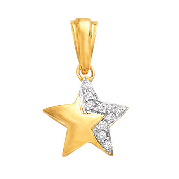 Bling! Diamond Pendant Hand-Made with Real Gold and Diamonds # BGP022