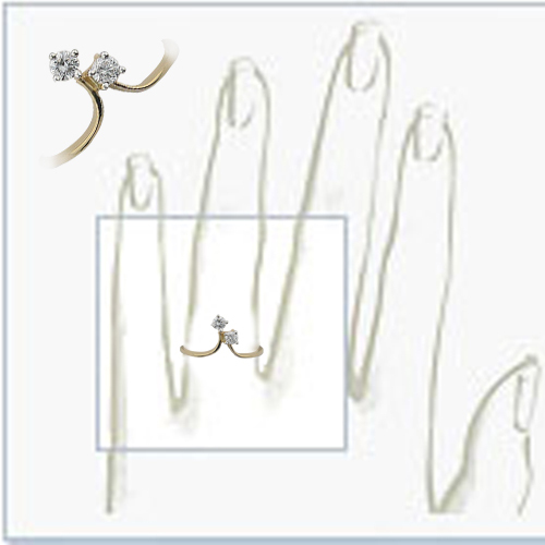 Bling! Diamond Ring Hand-Made with Real Gold and Diamonds # BGR006