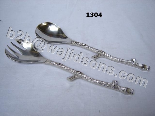 stainless steel salad servers