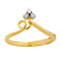 Bling! Diamond Accessories Daily Wear Fancy Ring Hand-Made with Real Gold and Diamonds # BGR018