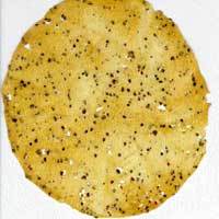 Indian Papad - Black Pepper 4 Inches Round Yellow | Crispy Taste Digestive Aid Variety Flavors Versatile for Toppings