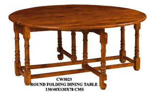 Round Folding Dining Table By CHANDNI CRAFTS