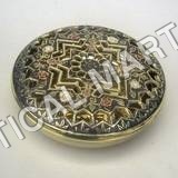 Brass Box Round Perforated By Nautical Mart Inc.