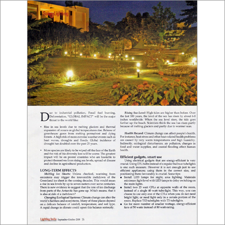 Article in - LIGHTING IN