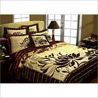 Stylish Jacquard Bed Cover - Cotton & Velvet, Queen/king Size, Beige | Durable Fabric, Elegant Design, Soft Texture, Floral Pattern