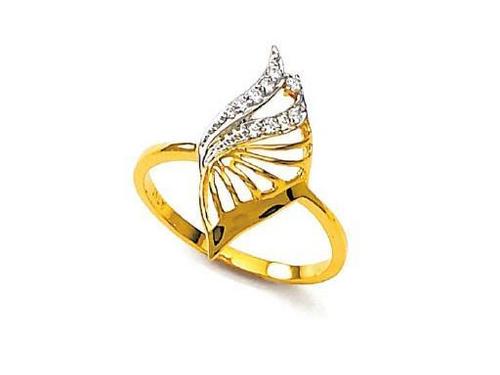 Bling! Diamond Accessories Daily Wear Real Gold and Diamond Fancy Ring # BGR036