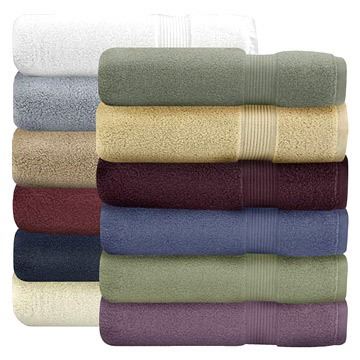 Plain Dyed Towel with Border