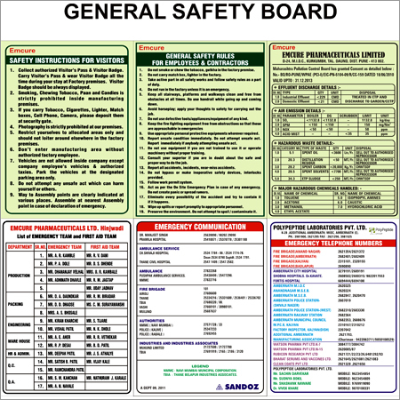 General Safety Sticker