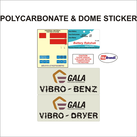 Polycarbonate & Dome Sticker