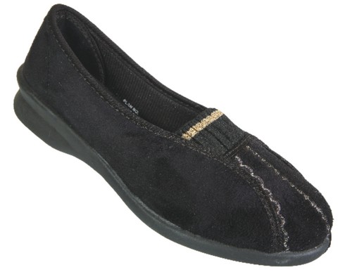 Belly 1108 - Synthetic Leather Mesh Upper, Black | Comfort, Support, Breathability, Velcro Closure