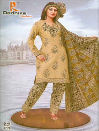 Cotton Suit Material - Cotton, 44" Width, Beige, 150 GSM | Soft Texture, Durable Fabric, Comfortable Wear