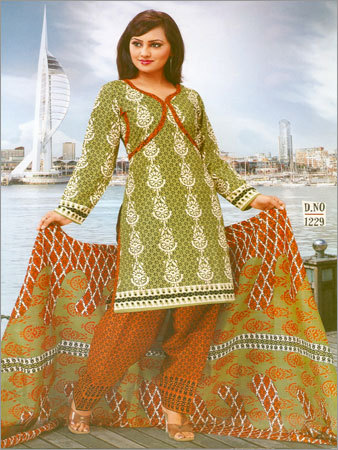 Printed Salwar Suit Material