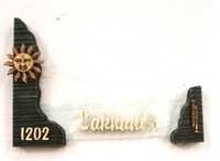 Designer Glass Name Plate 