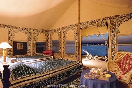 Tents interior