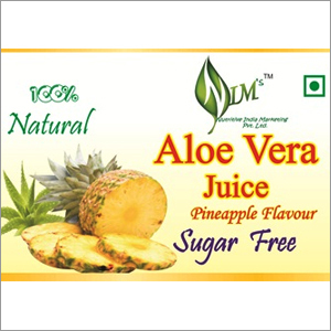 Aloevera Juice (Pineapple Flavored) - 1000ml Yellow Bottle, Natural Sugar-Free Refreshing