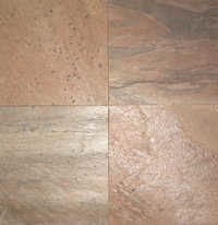 Copper Polished Slate Stone Size: 60x60cm