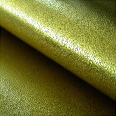 Metallic lining leather