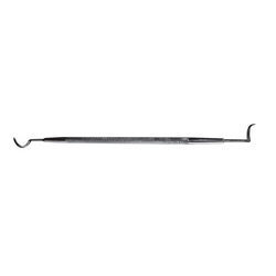 Pig Tail Probe MMS 2935 - Stainless Steel, 12 Inches, 2mm Diameter | Ergonomic Handle, Hooked Tip, Autoclavable