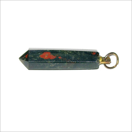 Blood Red Spotted Pencil Pendant
