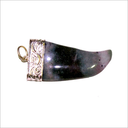 Blood Fancy Stone Nail Pendant