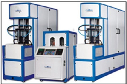 SEMI AUTOMATIC PET STRETCH BLOW MOULDING MACHINE