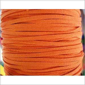 Flat Orange Leather Cord - Leather, 5-10mm Width, 1-2mm Thickness, 100m Length | Durable, Flexible, Stylish, Soft