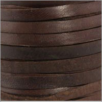 Flat Chocolate Leather Barbed Wire