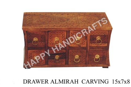 WOODEN 8 DRAWER ALMIRAH.