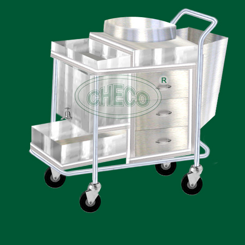 Tea Trolley made of Steel Body