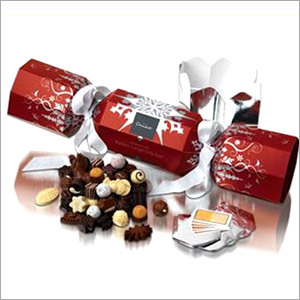 Cristmas Gifts - Chocolate Cylinder 10x5x3 cm, Red Cardboard | Assorted Flavors, Festive Design, Edible Message