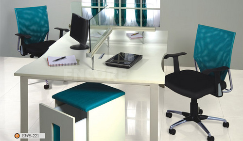 Modular Partitions & Workstations - Metal/Wood Adjustable Size White | Modular Design Space Saving Easy Assembly Customizable Durable