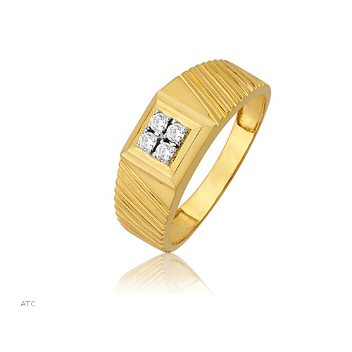 Unique Solitaire Diamond Studio 1/15 Carat Elite Gents Diamond Ring # UQR001