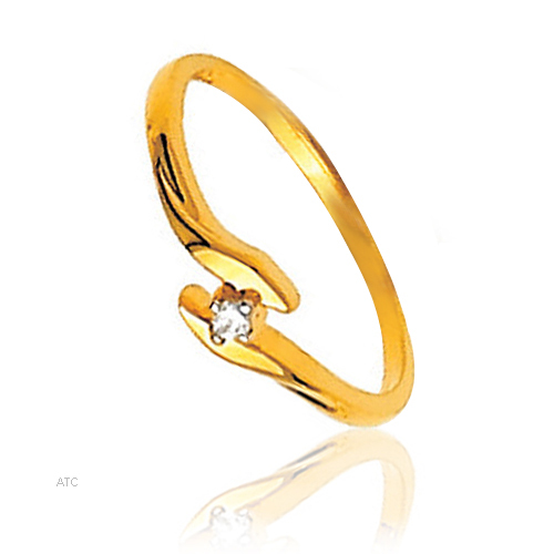 Unique Solitaire Diamond Studio 0.03 Carat Solitaire Diamond PROMISE Ring # UQR007