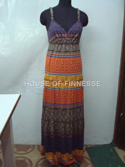 Cotton Long Ladies Dresses