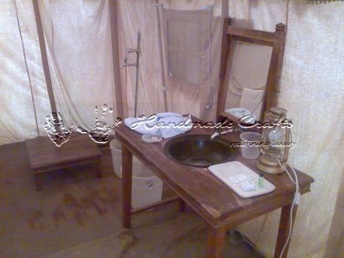 Tent with Furniture Bathroom Washbasin